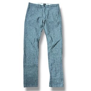 J Crew Pant Men 32x32 Gray 484 Brushed Twill‎ Dress Casual Academia Hybrid